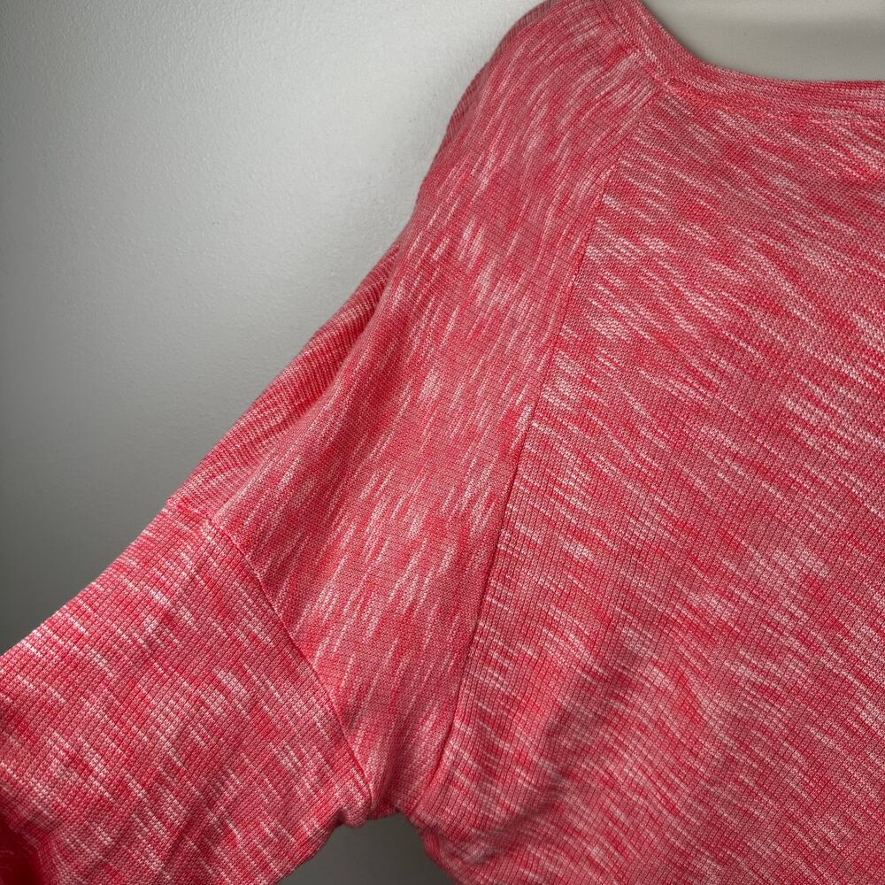Anthropologie Damiana Pullover Sweater Slouchy Boho Cotton Coral Women's Medium - Picture 7 of 14